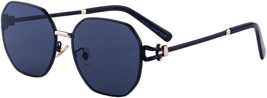 

Солнцезащитные очки большого размера в форме щита, квадратная оправа, ретро-многоугольные солнцезащитные очки для улицы, защита от УФ-излучения UV400 WNCKSQ, C1blackgray