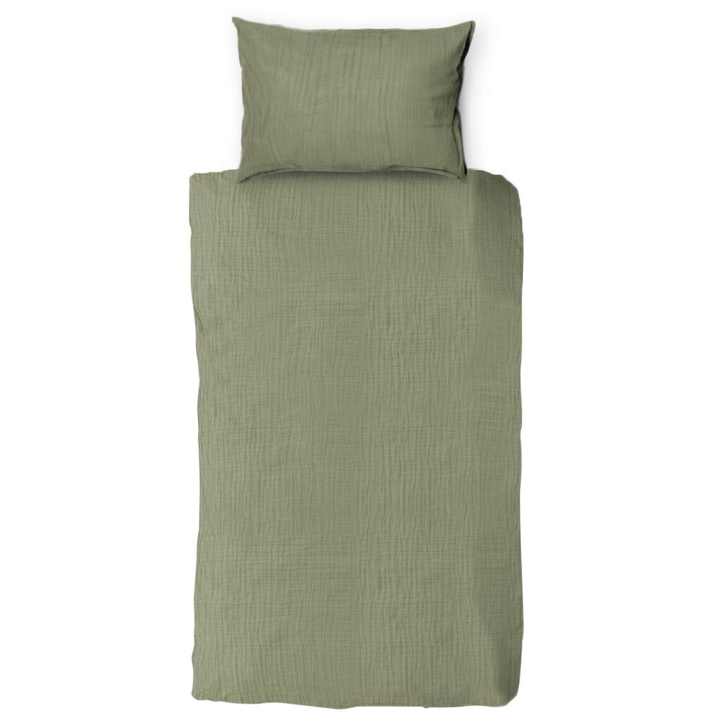 

Пододеяльник Town & Country Mousseline - 140 x 220 см - оливково-зеленый