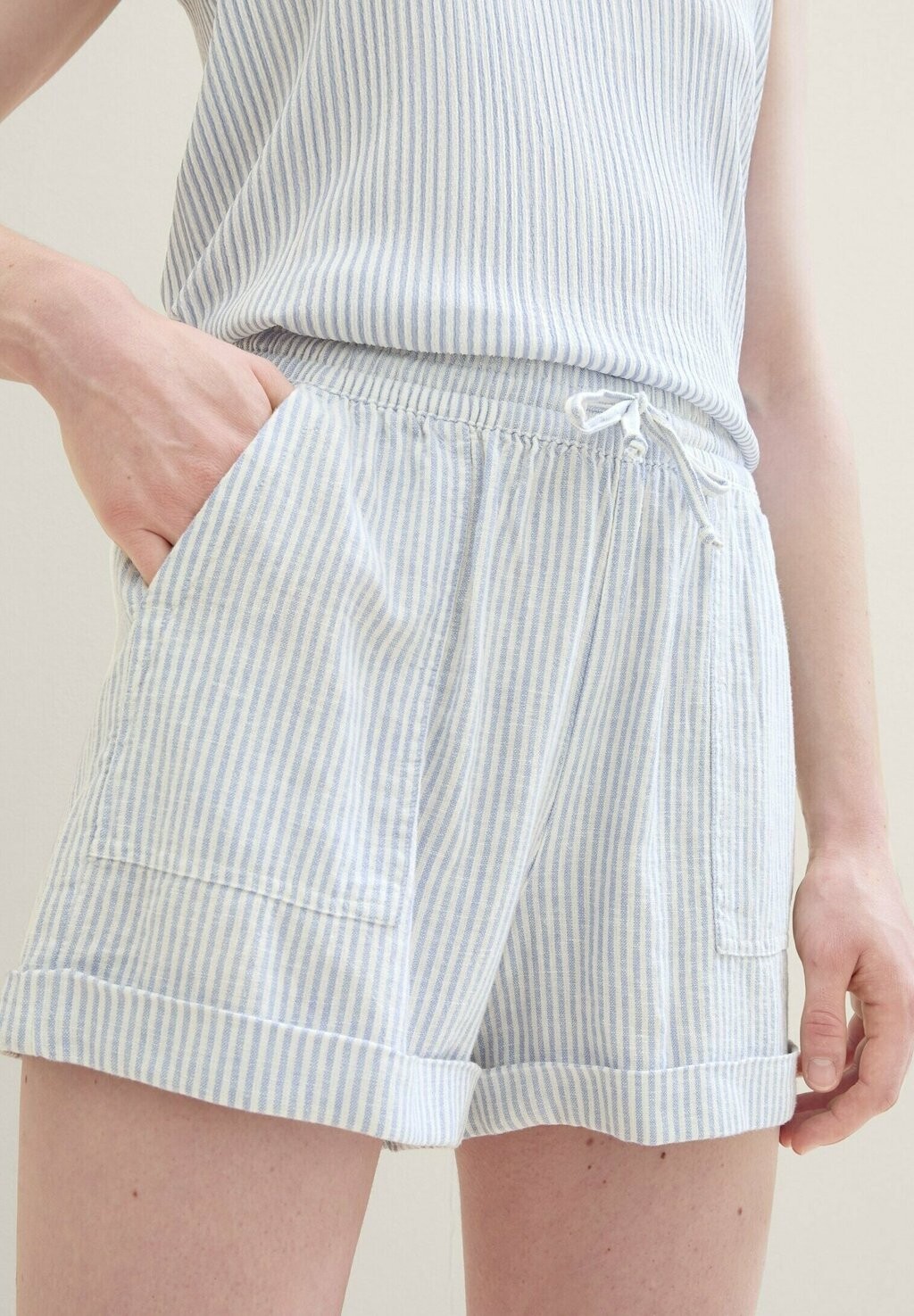 

Шорты TOM TAILOR DENIM, цвет Mottled Light Blue