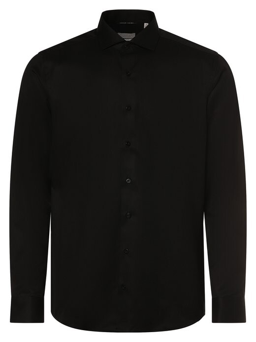

Негладкая рубашка Eterna Slim Fit, черный