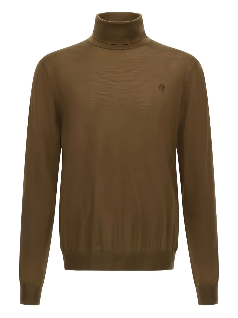 

Вышитый свитер с высоким воротом Roberto Cavalli, коричневый