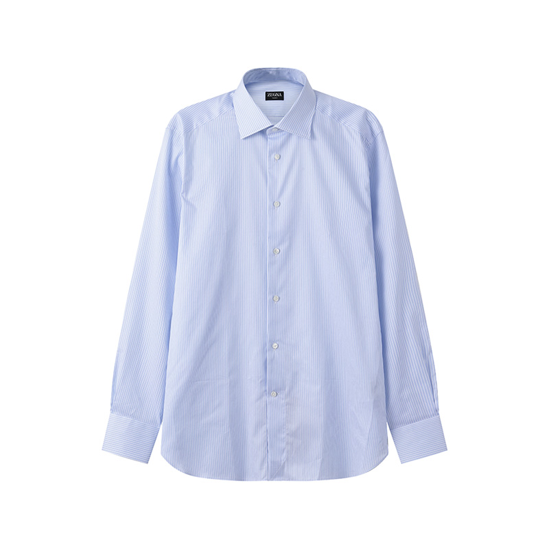 

Ermenegildo Zegna Рубашка Zegna с длинным рукавом, мужская, светло-синяя