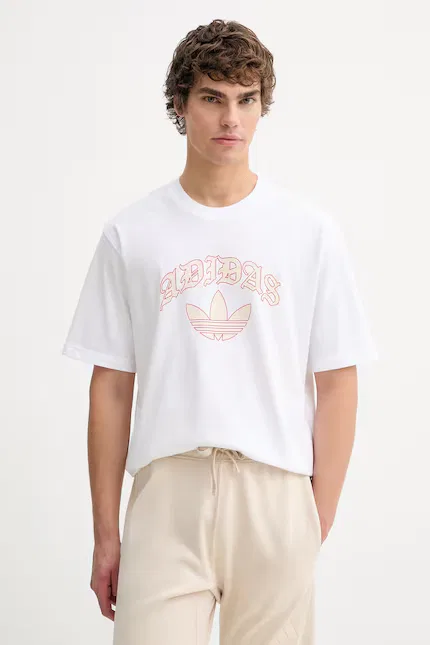 Футболка хлопковая bawełniany Adidas Originals, белый