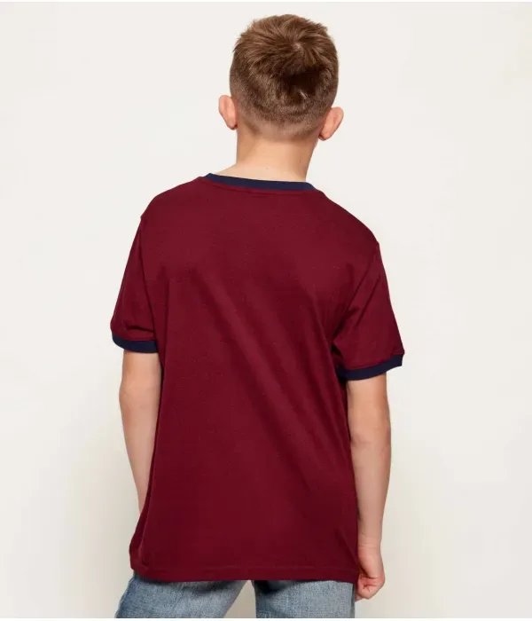 Футболка regular fit Polo Ralph Lauren, бордовый — фото 3