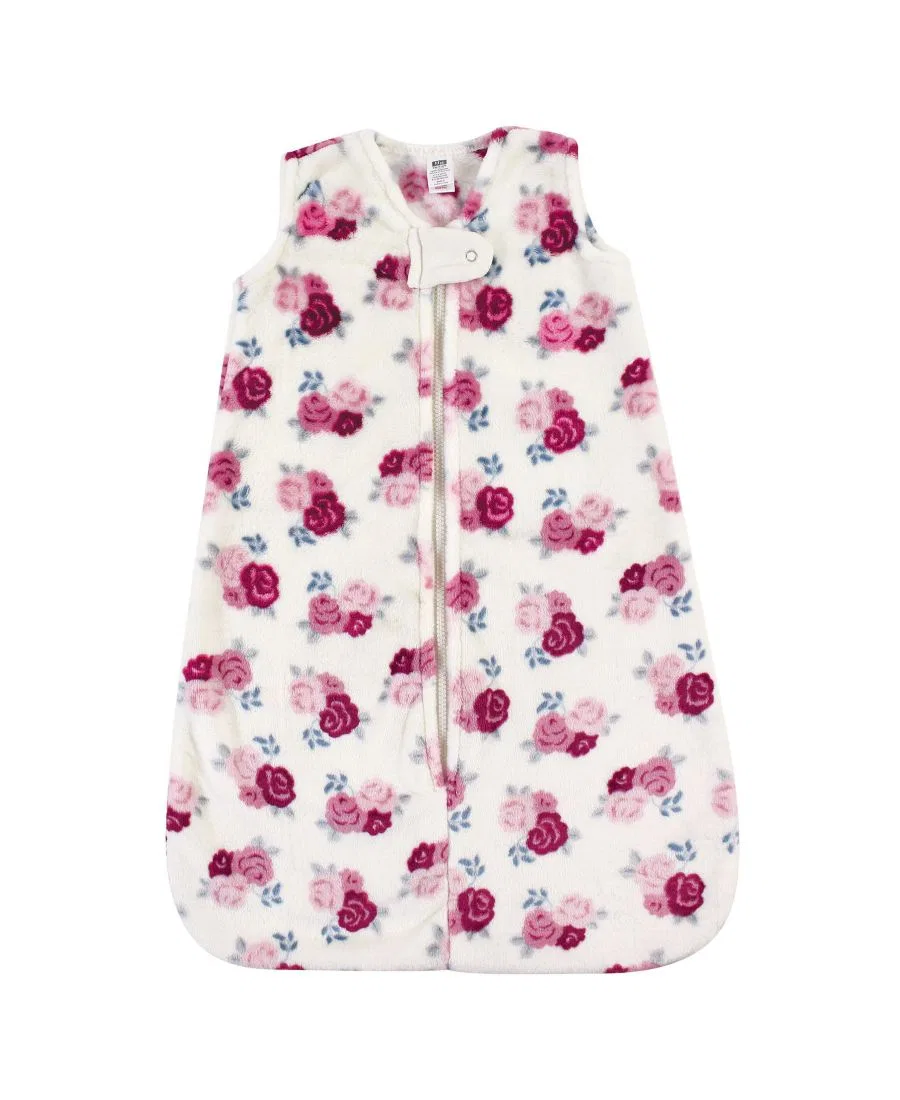 Плюшевый фланелевый спальный мешок Hudson Baby, цветочный
