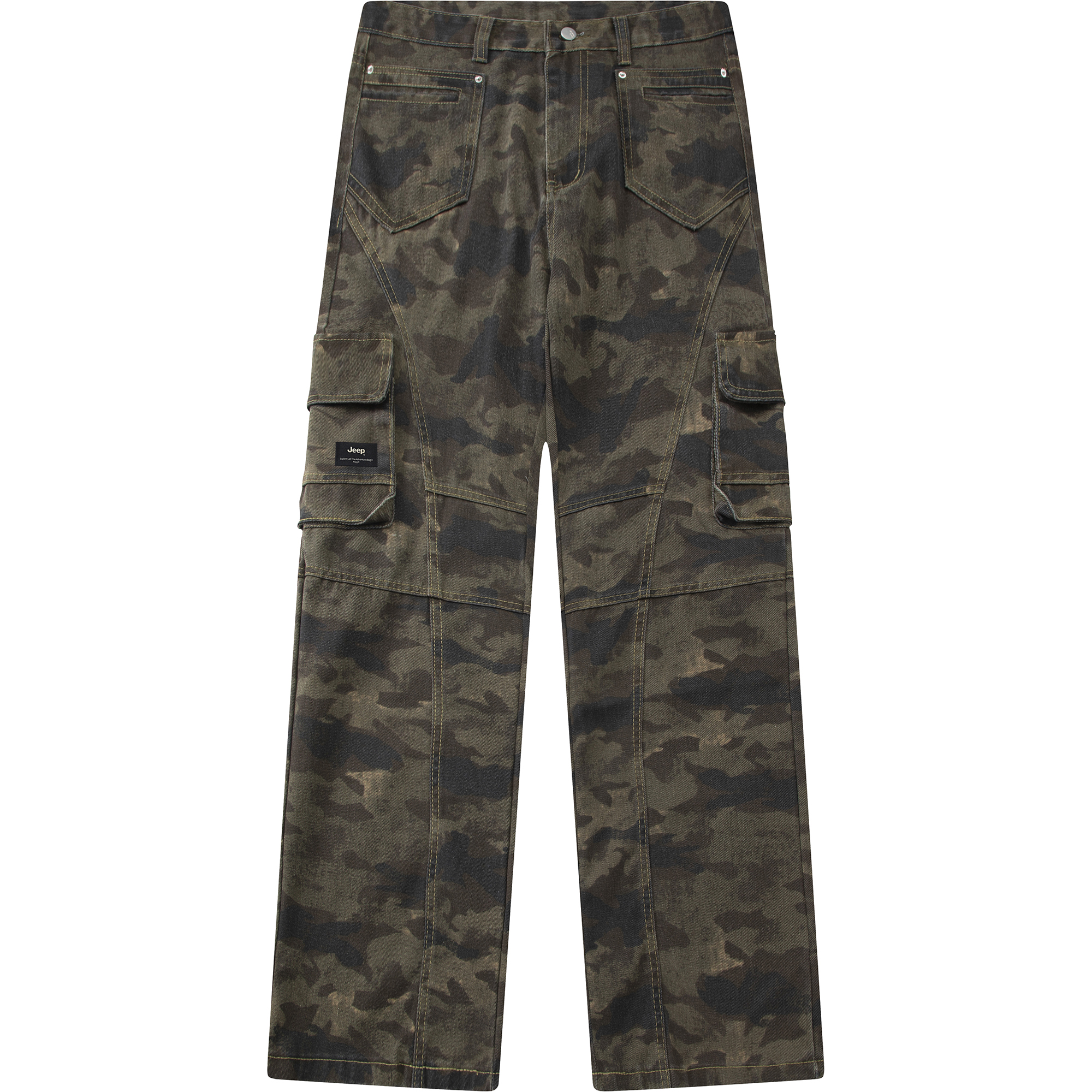 

Джинсы для верховой езды Casual Collection Unisex Jeep, зеленый camouflage
