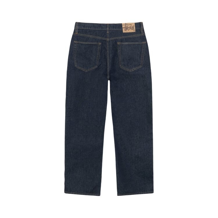 Джинсы Stussy New Classic Denim Jean, цвет Rinsed Indigo — фото 2