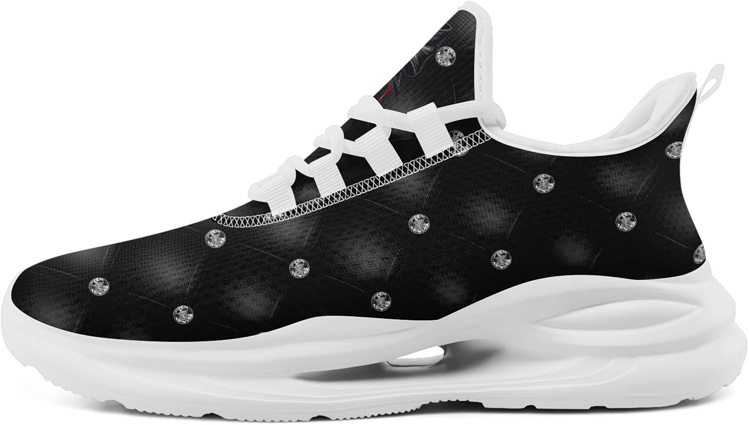 

Легкие дышащие кроссовки AWSOLE на Хэллоуин для мужчин и женщин, подарок, универсальные, с рисунком призрака и тыквы, удобные, с амортизирующей стелькой, для спортзала и бега, белый/черный/серый