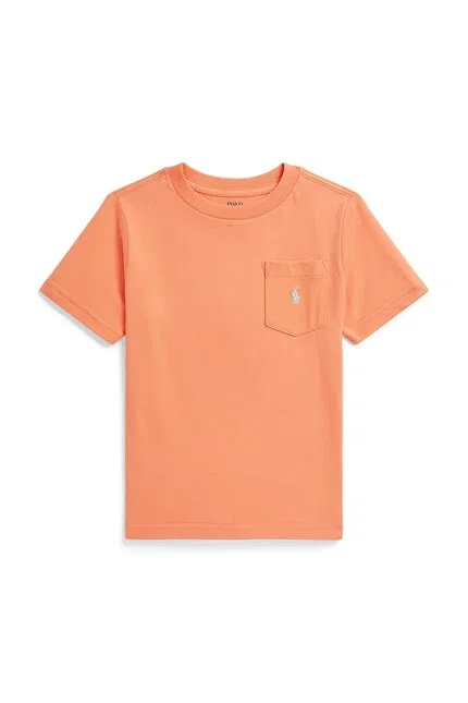 Футболка с коротким рукавом хлопковая Polo Ralph Lauren, оранжевый — фото 2