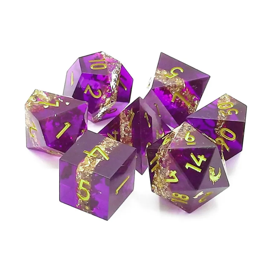 

Поликомплект Royal Rumble с золотом (7), Sharp Edged Dice