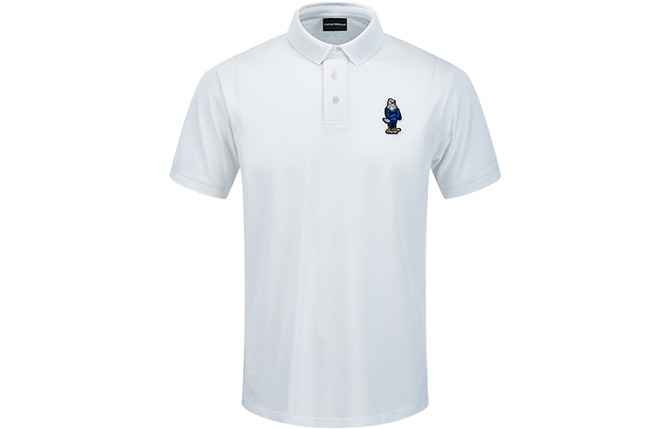 

EMPORIO ARMANI Белая поло для мужчин