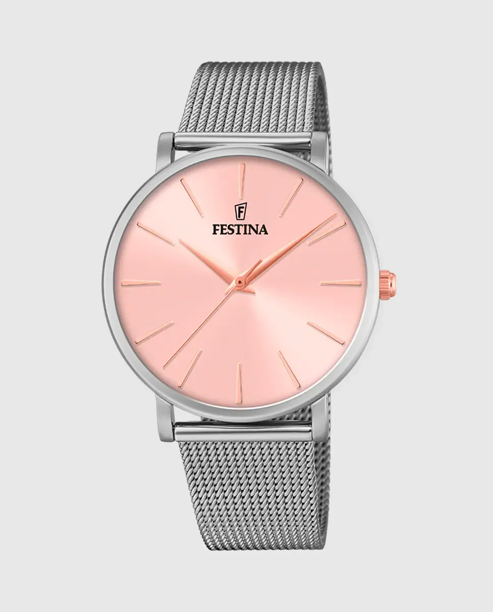 

F20475/2 Женские часы Boyfriend из серебряной стали Festina, серебрянный