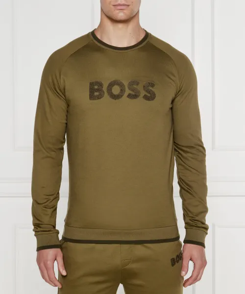 

Толстовка Slim fit Boss, зеленый
