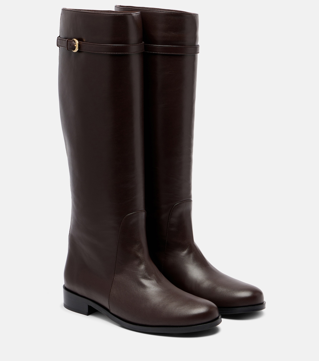 Высокие кожаные ботинки Harlow Staud, Espresso