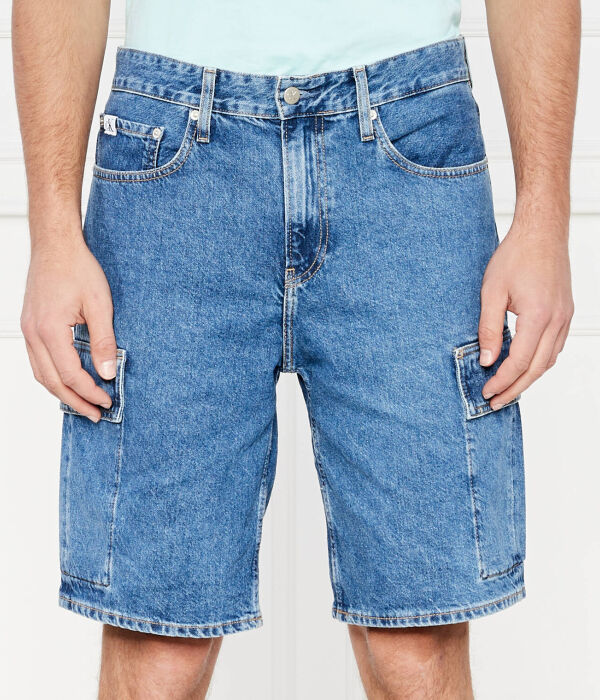 

Джинсовые шорты 90-х годов карго Loose fit Calvin Klein Jeans, синий