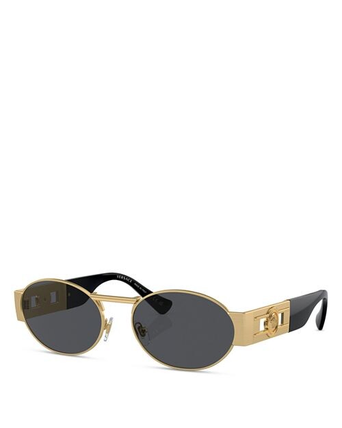 

VE2264 Овальные солнцезащитные очки, 56 мм Versace, цвет Gold