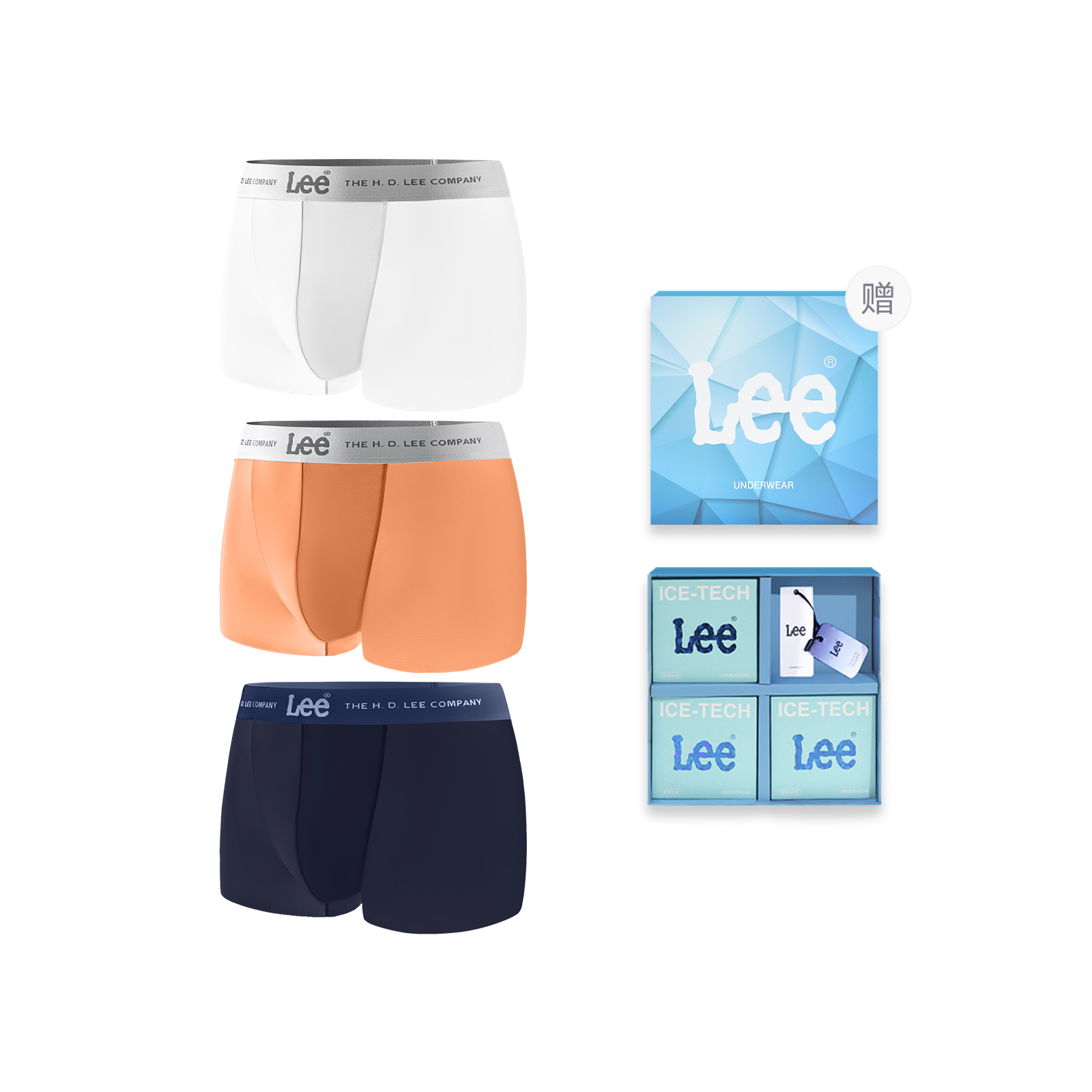 

Lee SS25 INDIGO подарочный набор мужского белья 3 шт