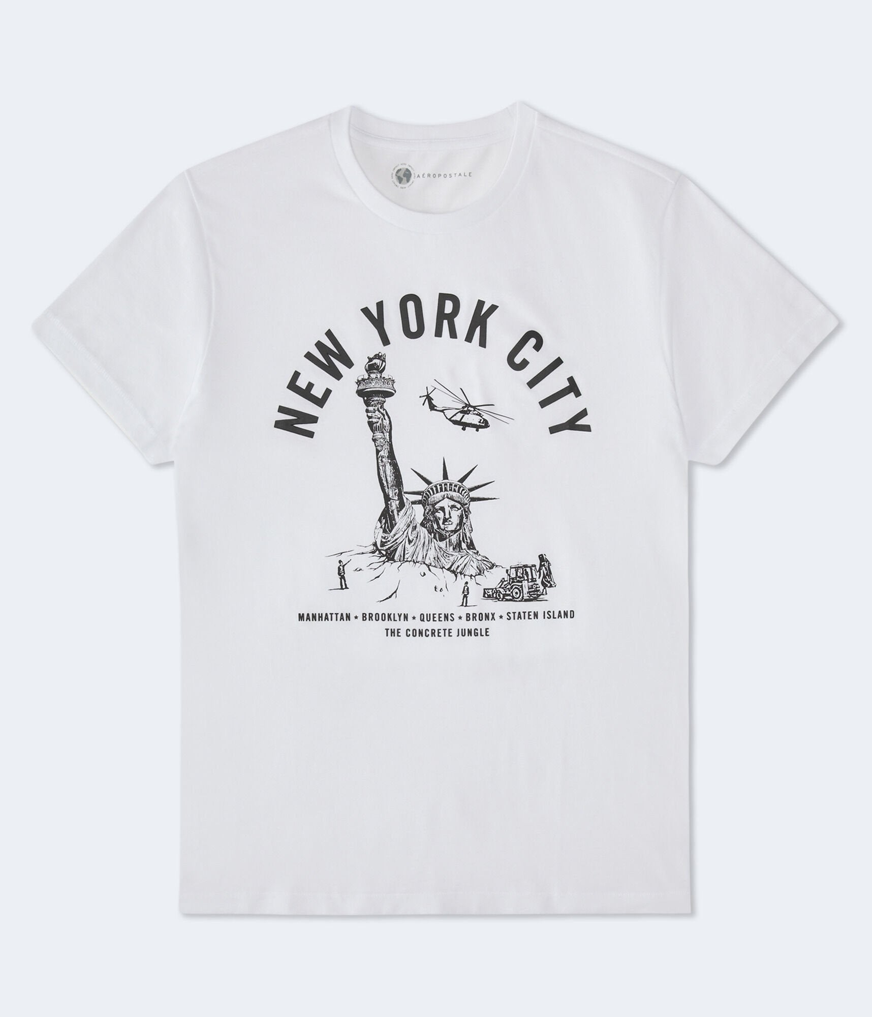

Футболка Aeropostale New York City с изображением Леди Свободы, цвет bleach