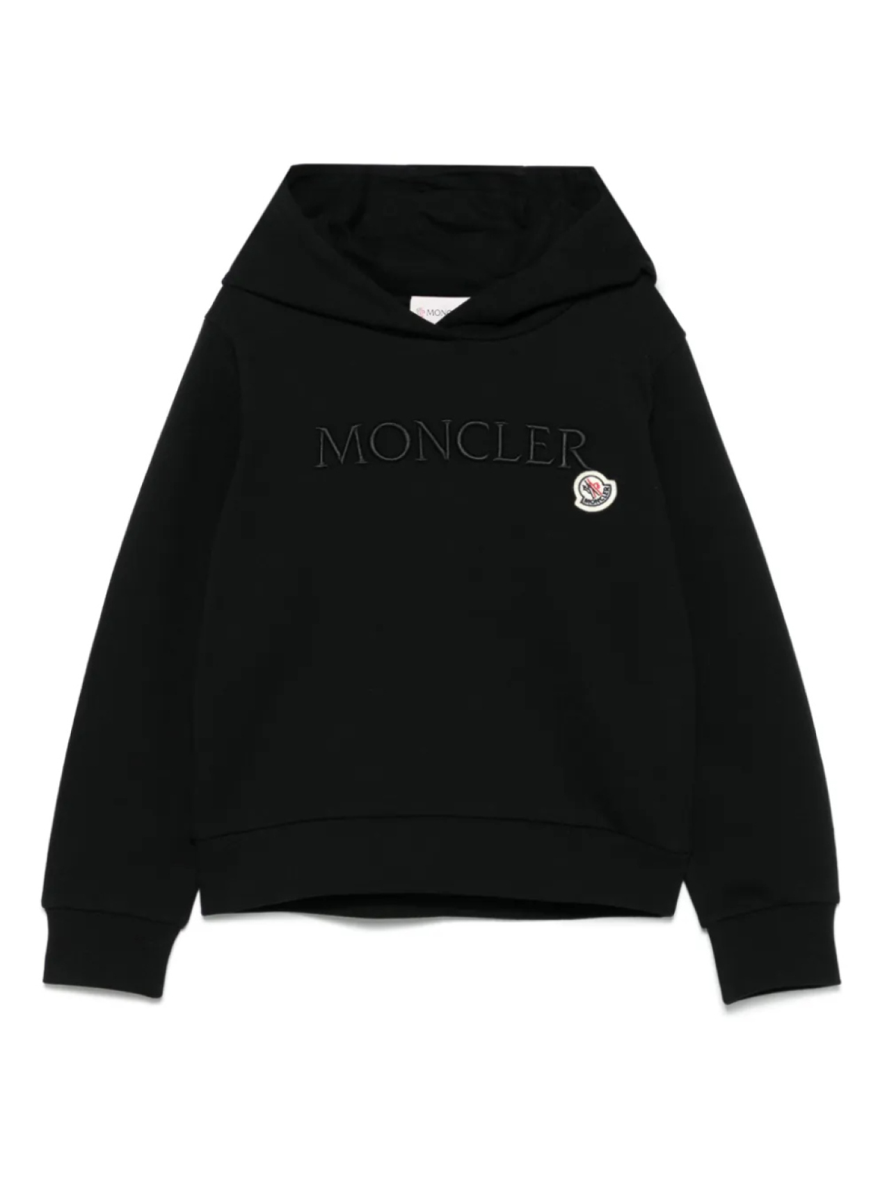 

Moncler Enfant худи с вышитым логотипом, черный