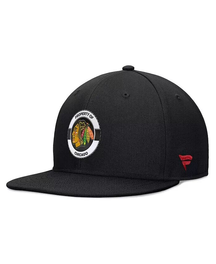 

Мужская черная кепка Snapback Chicago Blackhawks Authentic Pro Training Camp Fanatics, черный