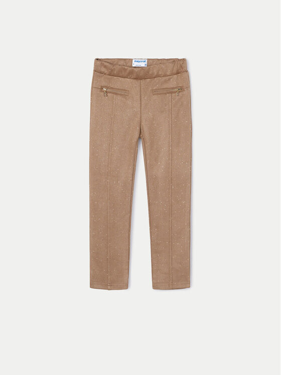 

Брюки из ткани regular fit Mayoral, коричневый