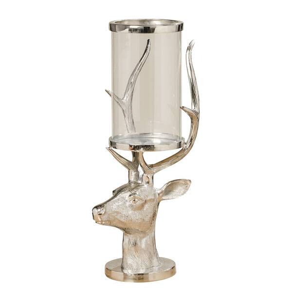 

Подсвечник Boltze Home Hirsch, серебряный