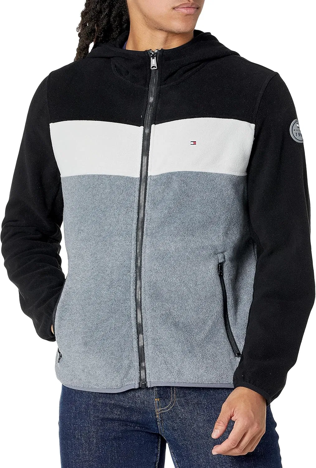 Мужская флисовая куртка с капюшоном Tommy Hilfiger
