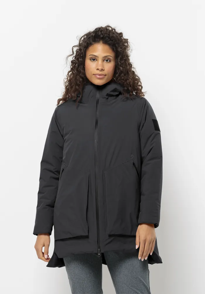 

Зимняя куртка Jack Wolfskin "LUISENPLATZ JKT W", с капюшоном, цвет Phantom