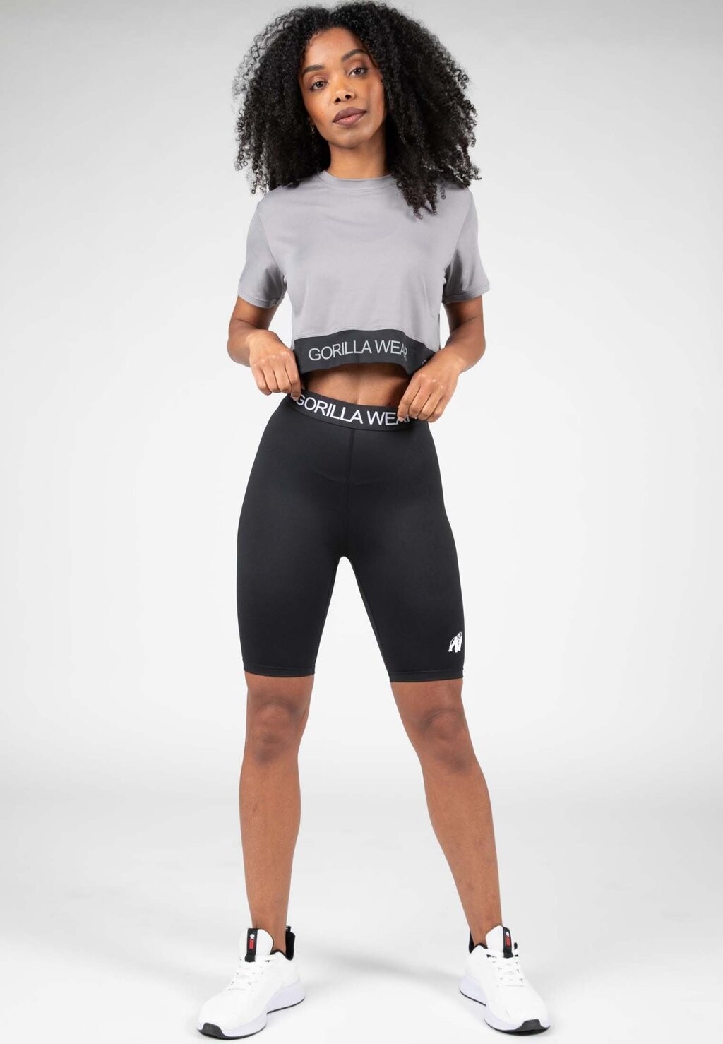 

Футболка с принтом COLBY CROPPED Gorilla Wear, серый