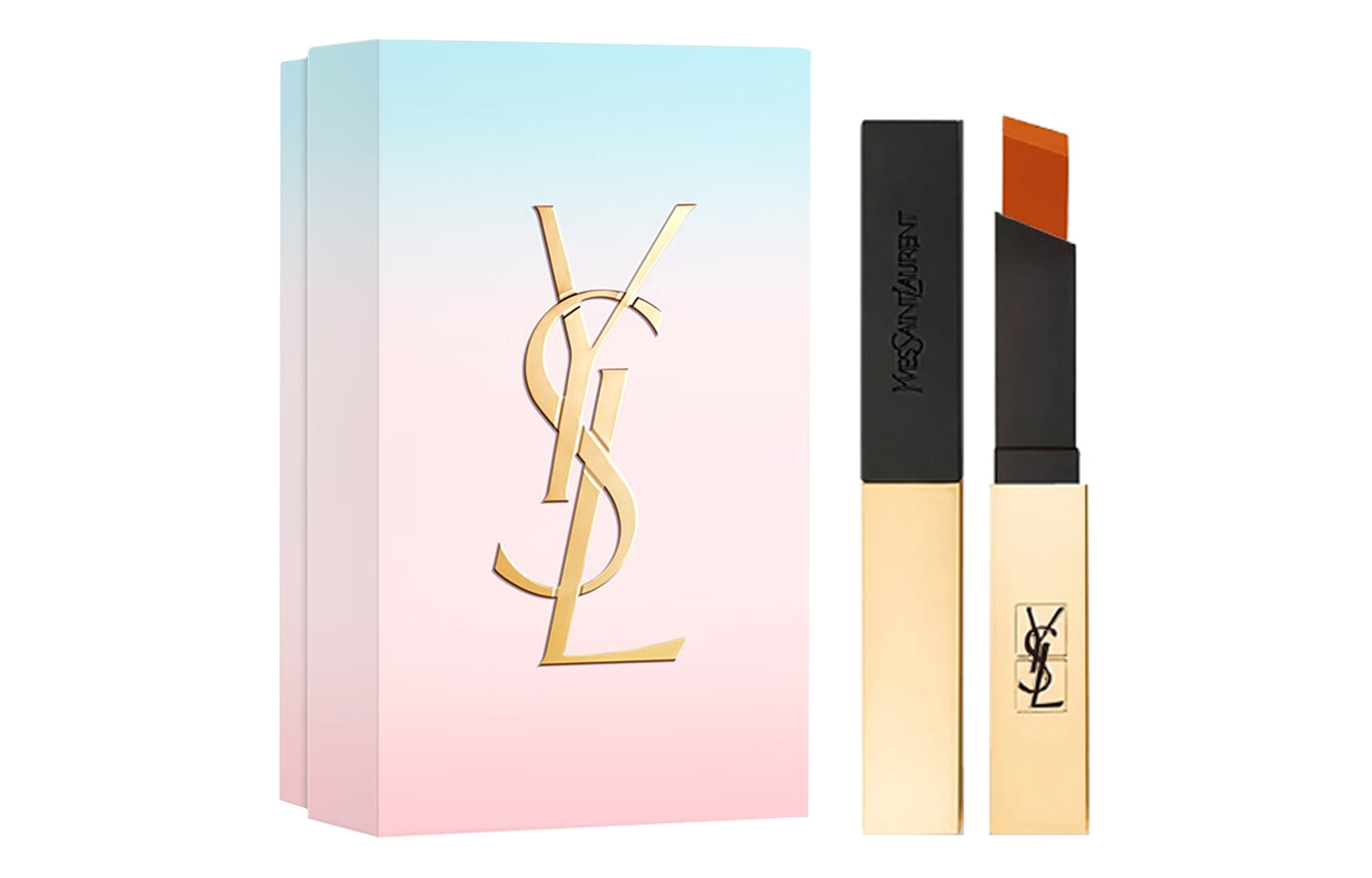 SAINT LAURENT Twilight Daybreak Limited матовые помады Small Gold Bars для естественного тона лица и сияния 2,2 г — фото 2