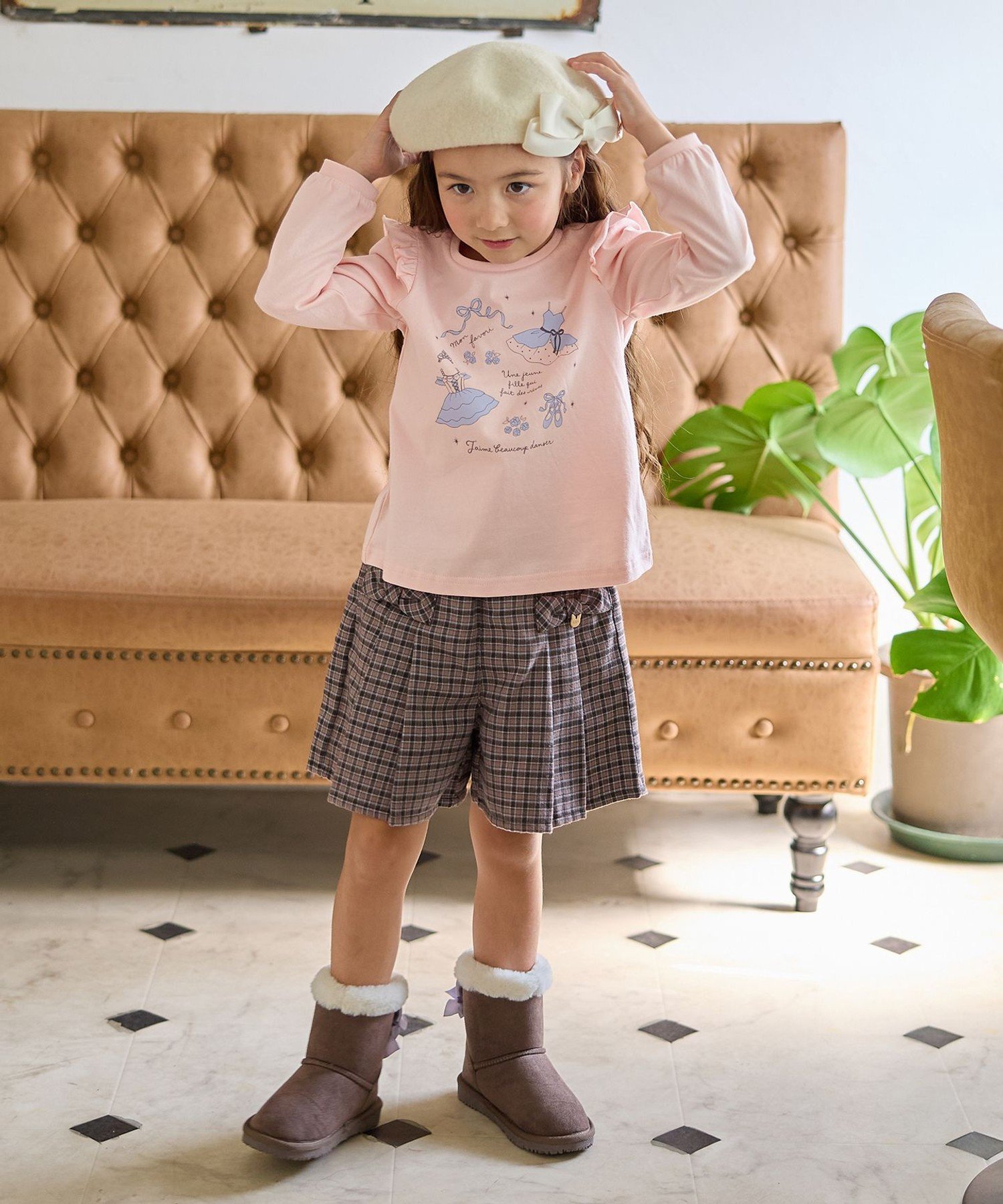 Футболка с длинным рукавом 7days Print ANY KIDS, Pink x Ballet [012] — фото 4