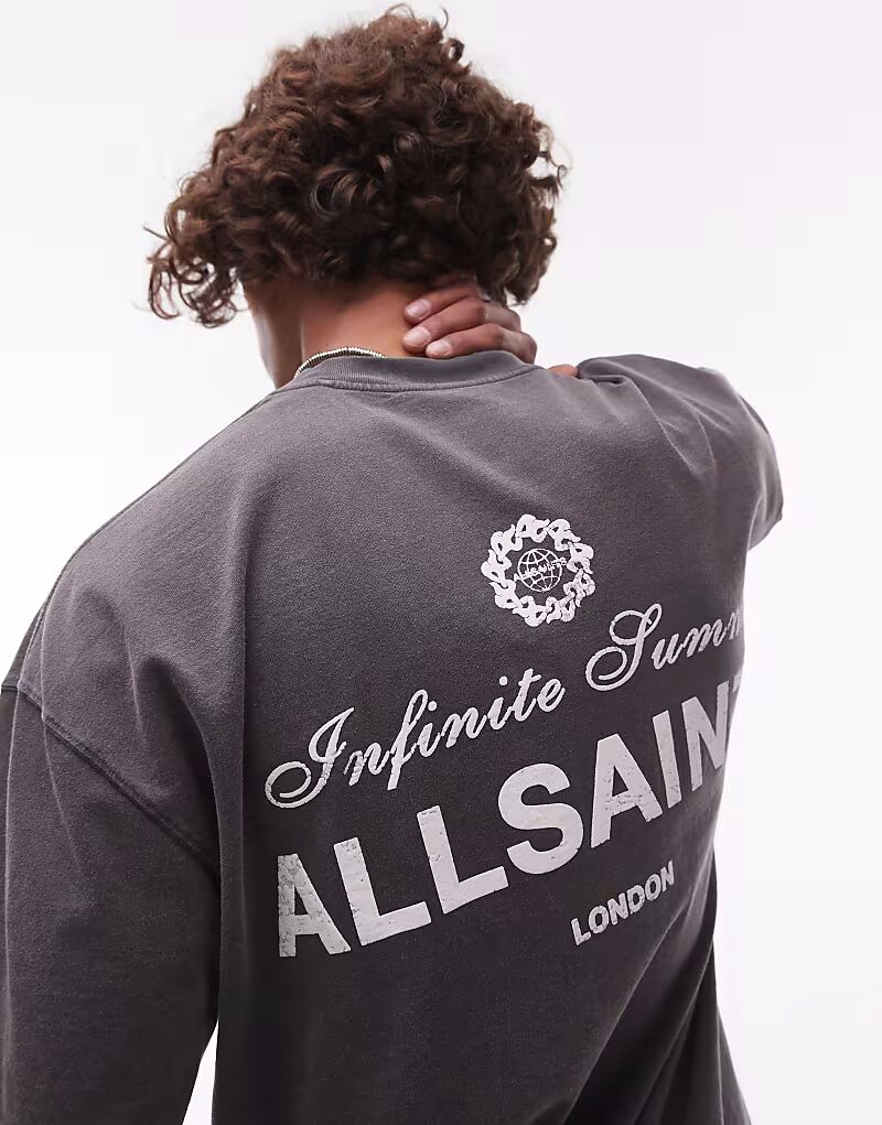 

Футболка Allsaints soleil черного цвета