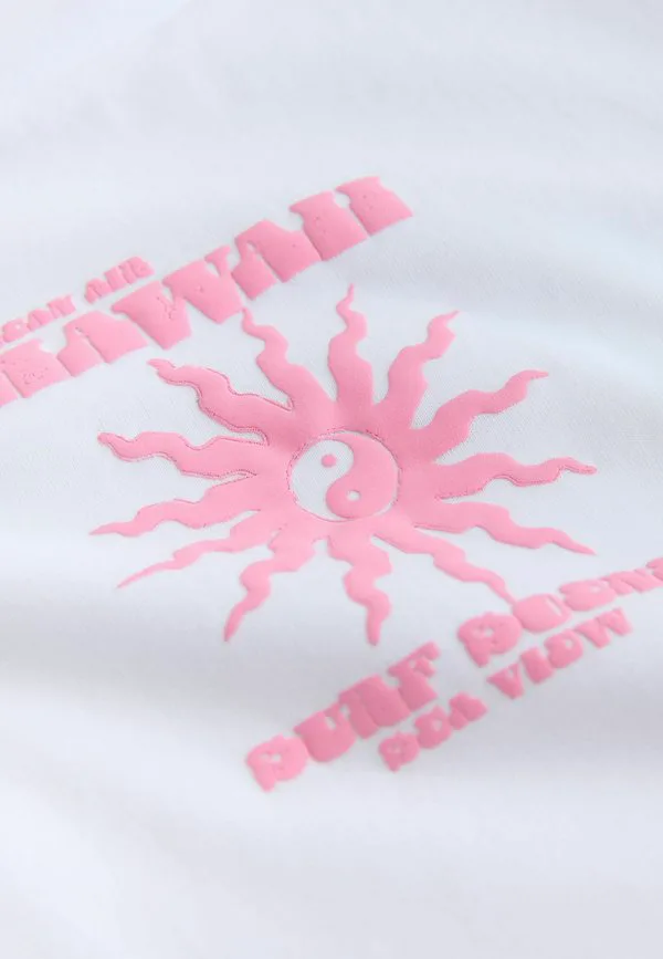 Футболка с принтом стандартного кроя Next, White Sun Graphic — фото 2