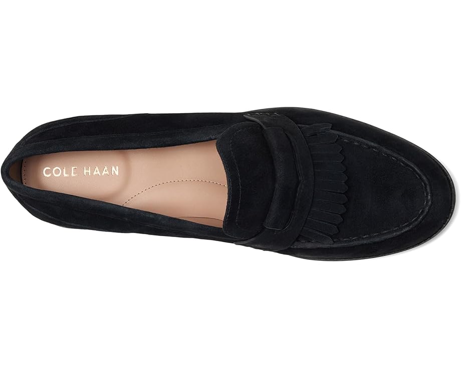 Лоферы Cole Haan Stassi Kiltie Loafers, цвет Black Suede — фото 2
