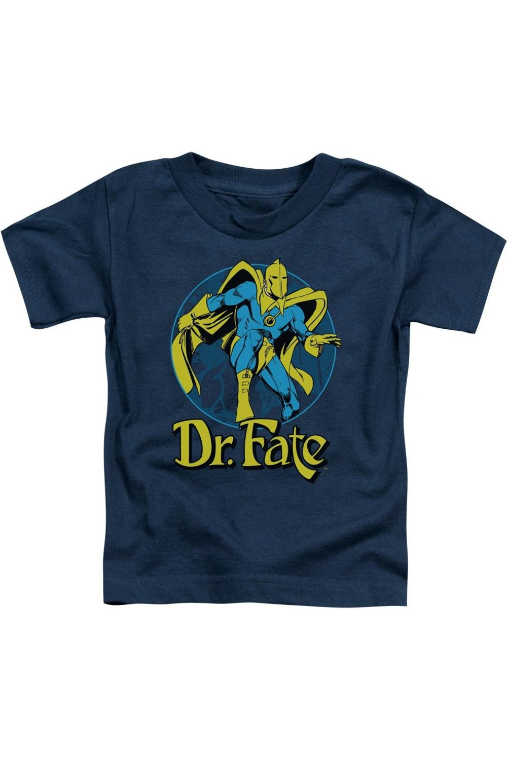

Футболка с коротким рукавом для малышей Dr Fate с символом анкха DC Comics Gildan, темно-синий