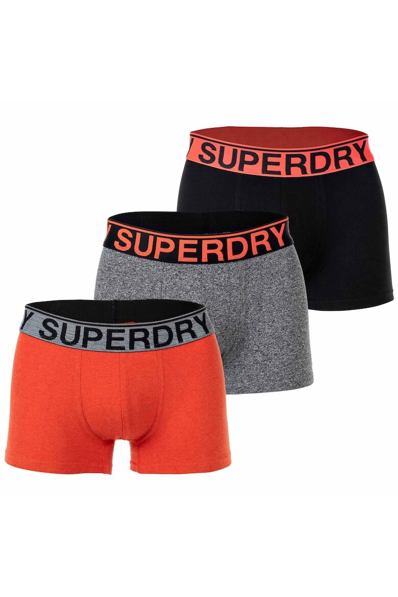 

Боксеры с логотипом, 3 пары Superdry, черный