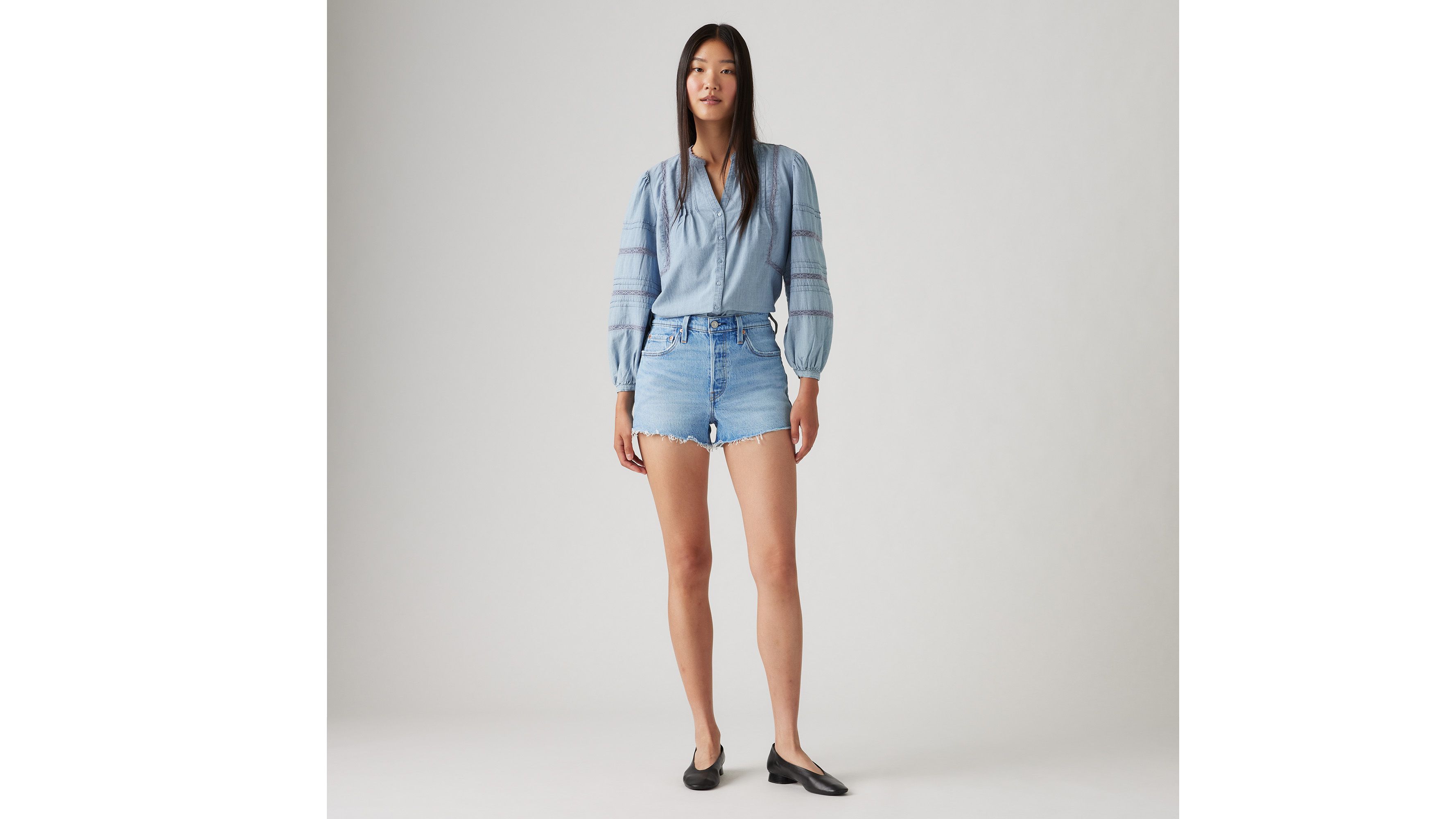Женские шорты 501 Original Fit с высокой посадкой Levi's, цвет No Referee Short - Medium Wash — фото 4