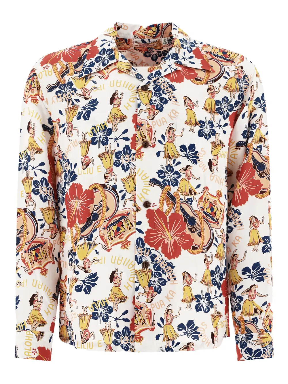 

Рубашка с принтом Sun Surf, белый