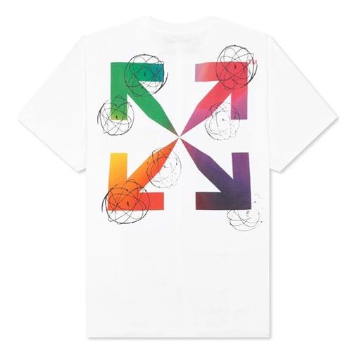 

Футболка ss20 futura atoms colorful arrows logo oversize short sleeve Off-White, белый