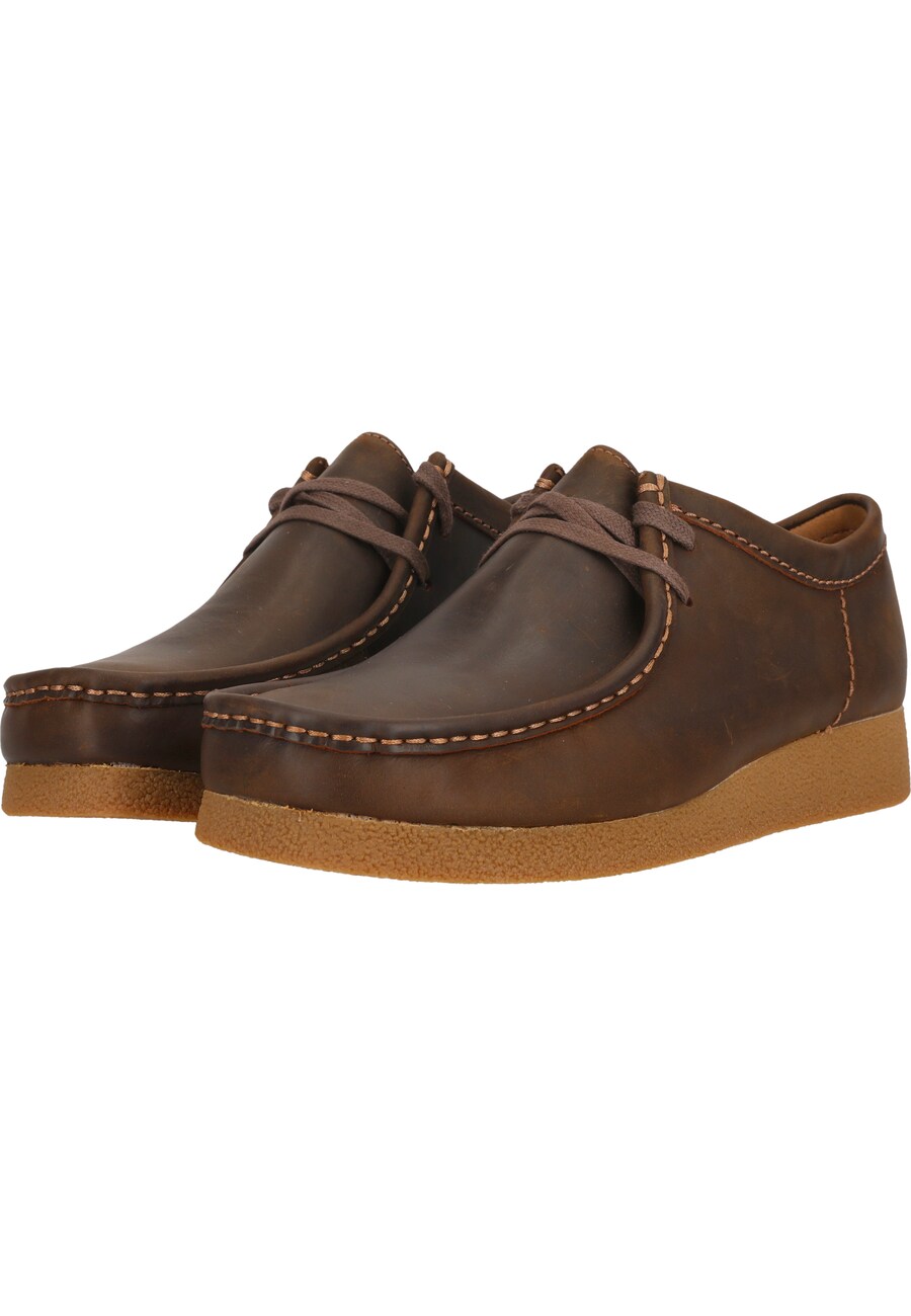 Туфли на шнуровке CLARKS Wallabee, темно-коричневый — фото 3