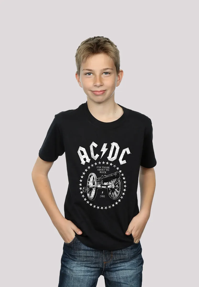 

Футболка F4NT4STIC "ACDC We Salute You Cannon для детей и мужчин", принт, черный