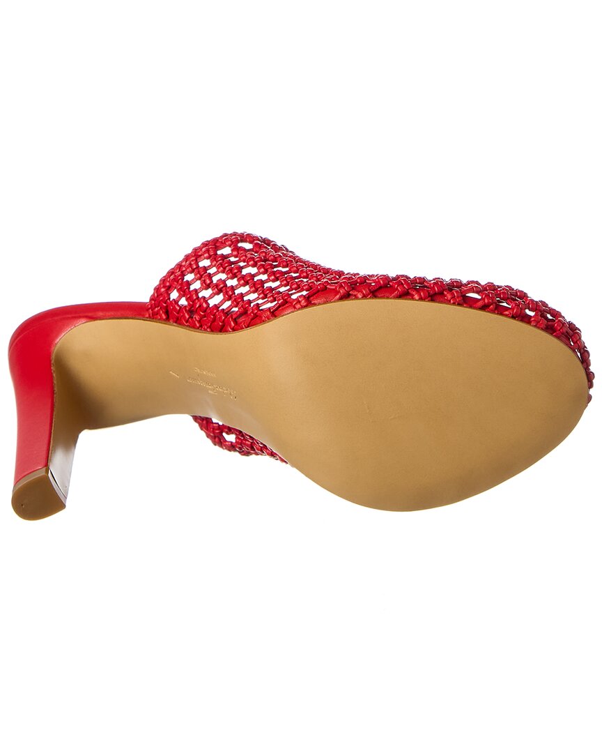 Кожаные мюли Ferragamo Salvatore Ferragamo, красный — фото 4