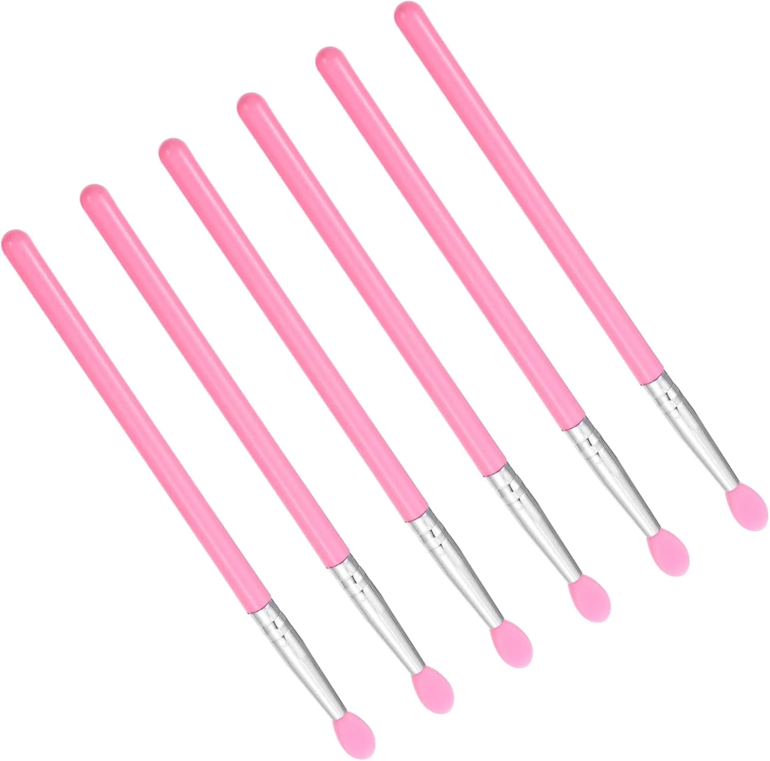Силиконовые кисти для губ Beaupretty, набор 6 шт., розовый