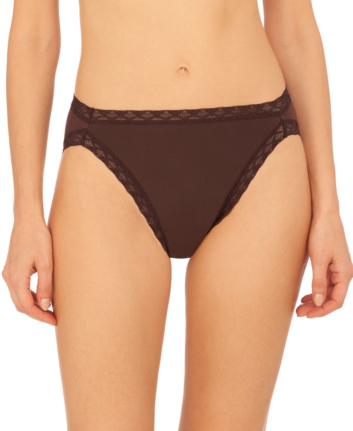 

Хлопковые трусы французского кроя с кружевной отделкой Bliss 152058 Natori