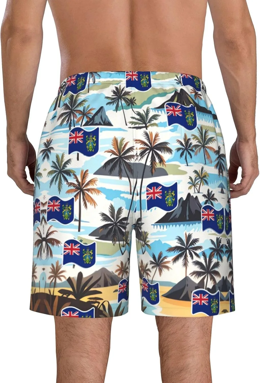 Generic Мужские плавки-шорты Pitcairn Islands Board Shorts Swim Trunks — фото 3