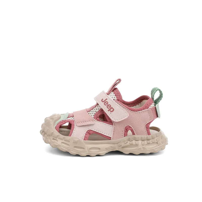Износостойкие легкие амортизирующие нескользящие сандалии Jeep, Sky Teal/Peach Pink