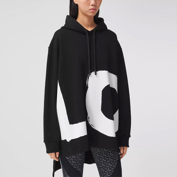 Толстовка Burberry Love Long Sleeve Hoodie, черный — фото 4
