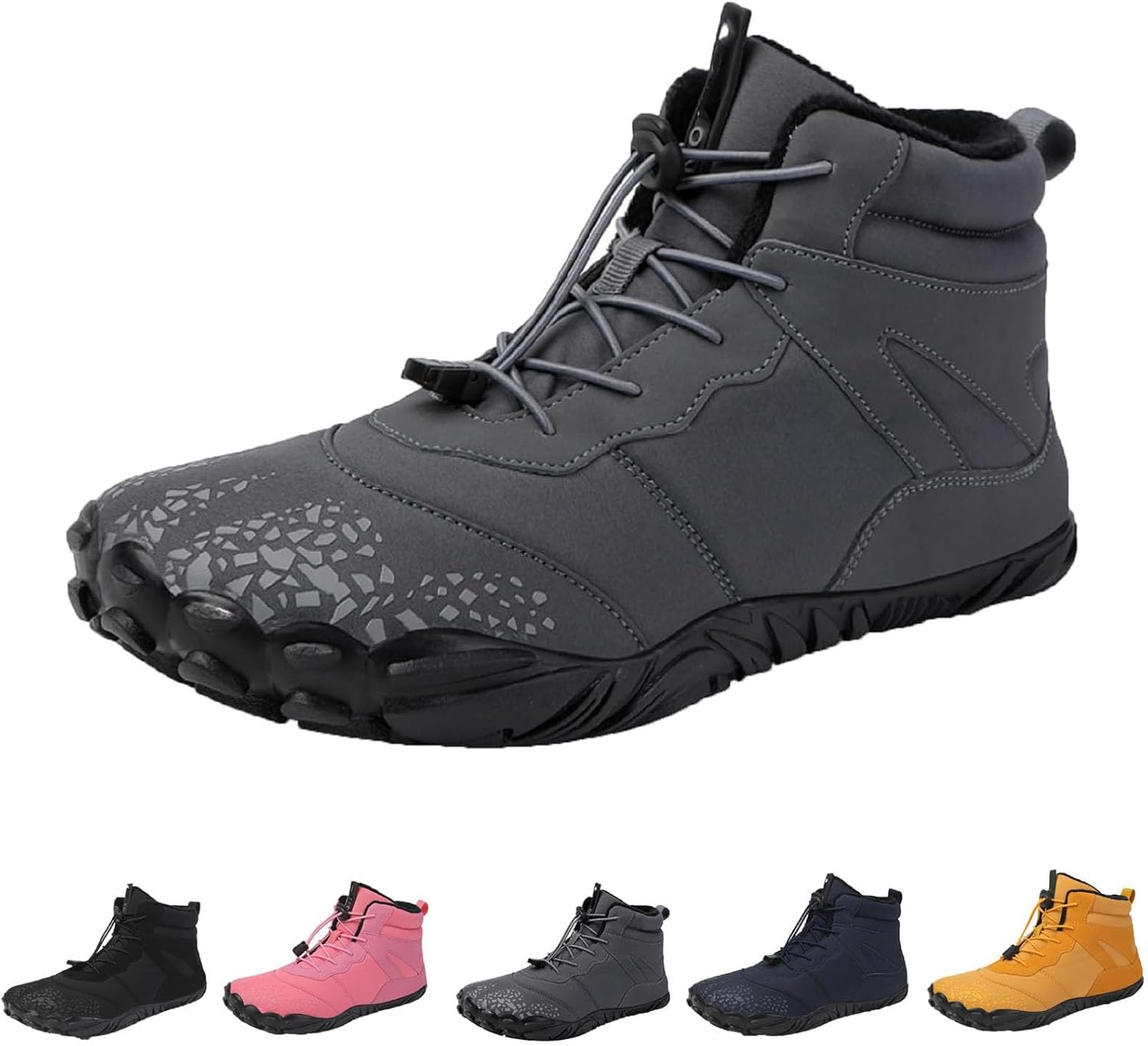 

Зимние Ботинки MIOKUKO для Ходьбы, Мужские и Женские, Пятипалые Минималистичные Ботинки, O 7 Women/5 Men