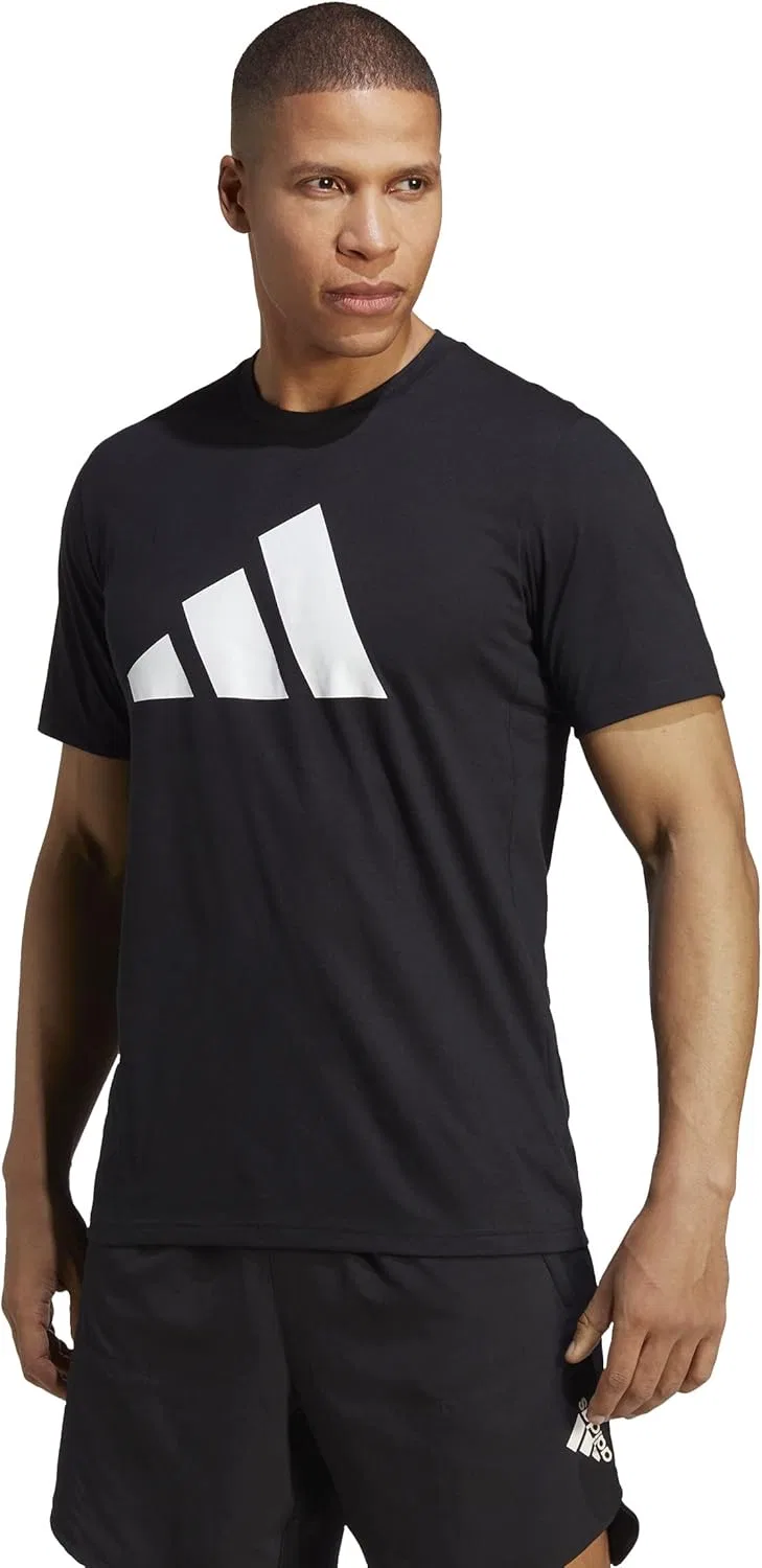 Футболка для тренировок adidas, черный/белый