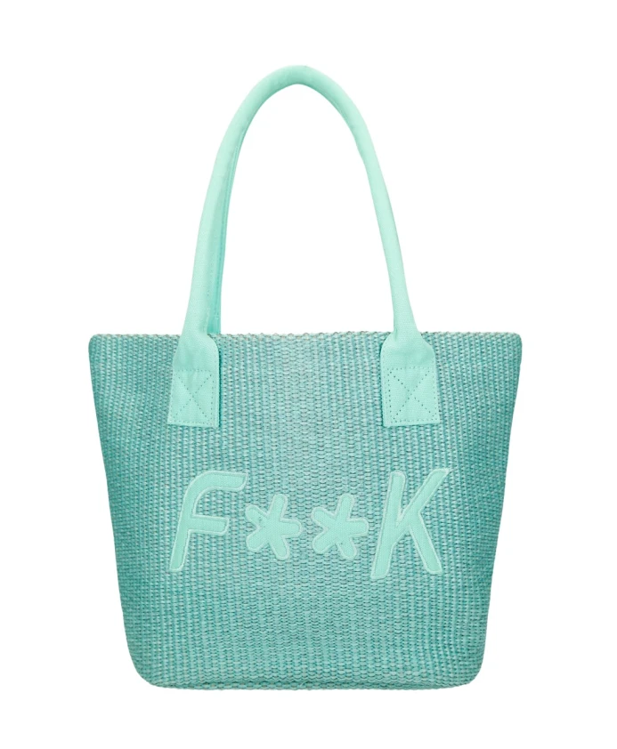 

Пляжная сумка корзина F**K, синий
